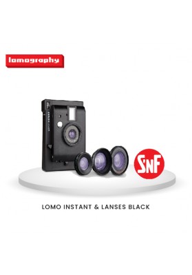 Lomo Instant Camera & Lenses Black Edition